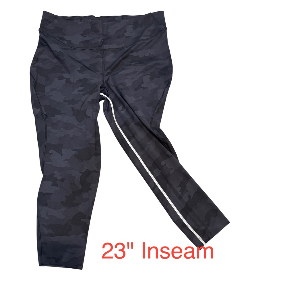 Lululemon Base Pace High-Rise Crop 23 Camo Heritage 365 Deep Coal Multi 20 NWOT - Picture 7 of 7